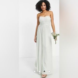 ASOS Lipsy bridesmaid multiway maxi dress in sage